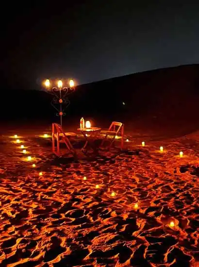 Dinner on Dunes Jaisalmer